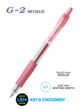 G-207 Metallic Retractable Rollerball Pen - Choose Colour - BL-G2-7