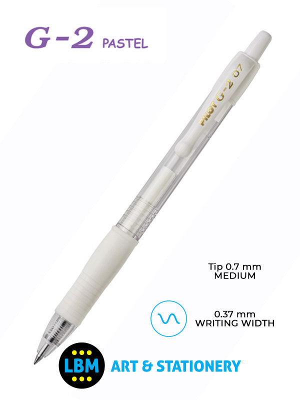 G-207 Pastel Retractable Rollerball Pen - Choose Colour - BL-G2-7