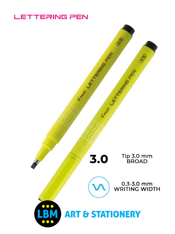Lettering Pen 1.0-3.0mm Tip - Black - SW-DRL