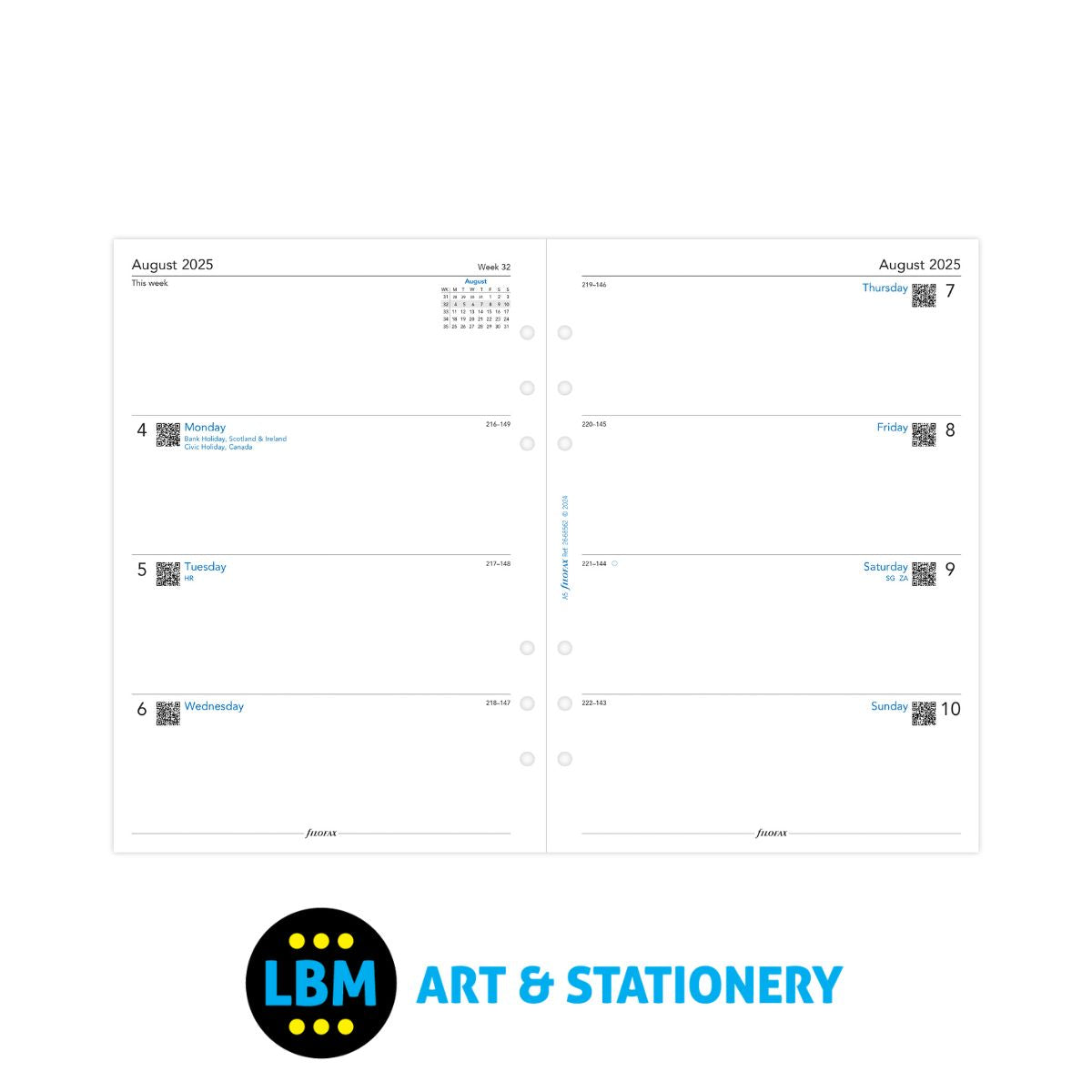 2025-2026 A5 size Mid Year Academic Diary Week On Two Pages - Organiser - 25-68562