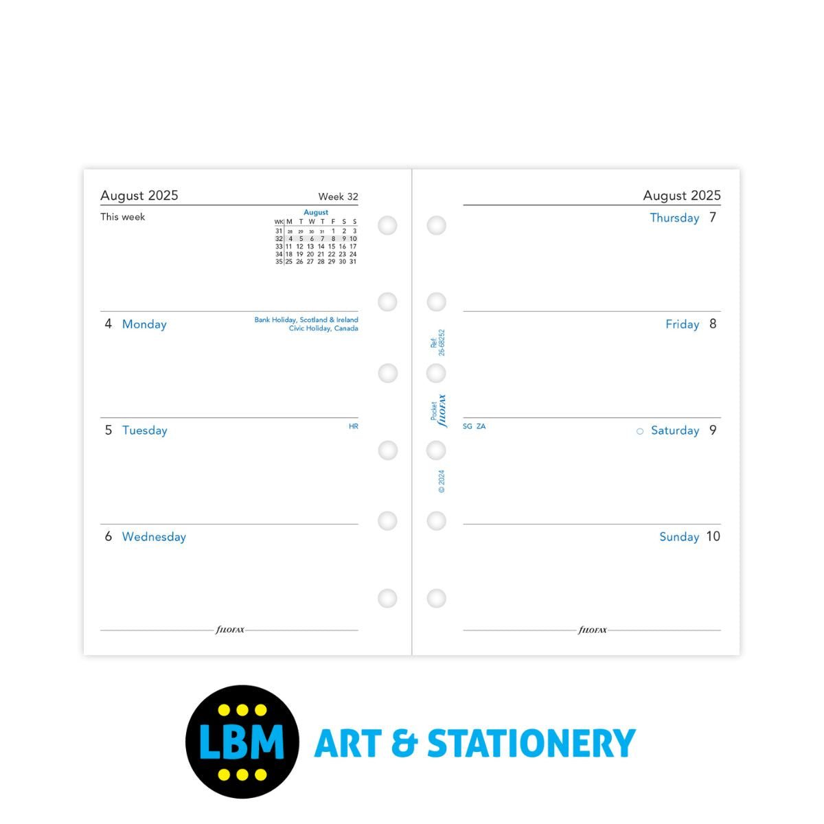 2025-2026 Mid Year Academic Diary Week On Two Pages - Pocket Size - 26-68252