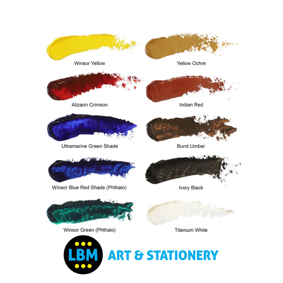 Artists' Oil Colour Intro Set 10x21ml Tubes