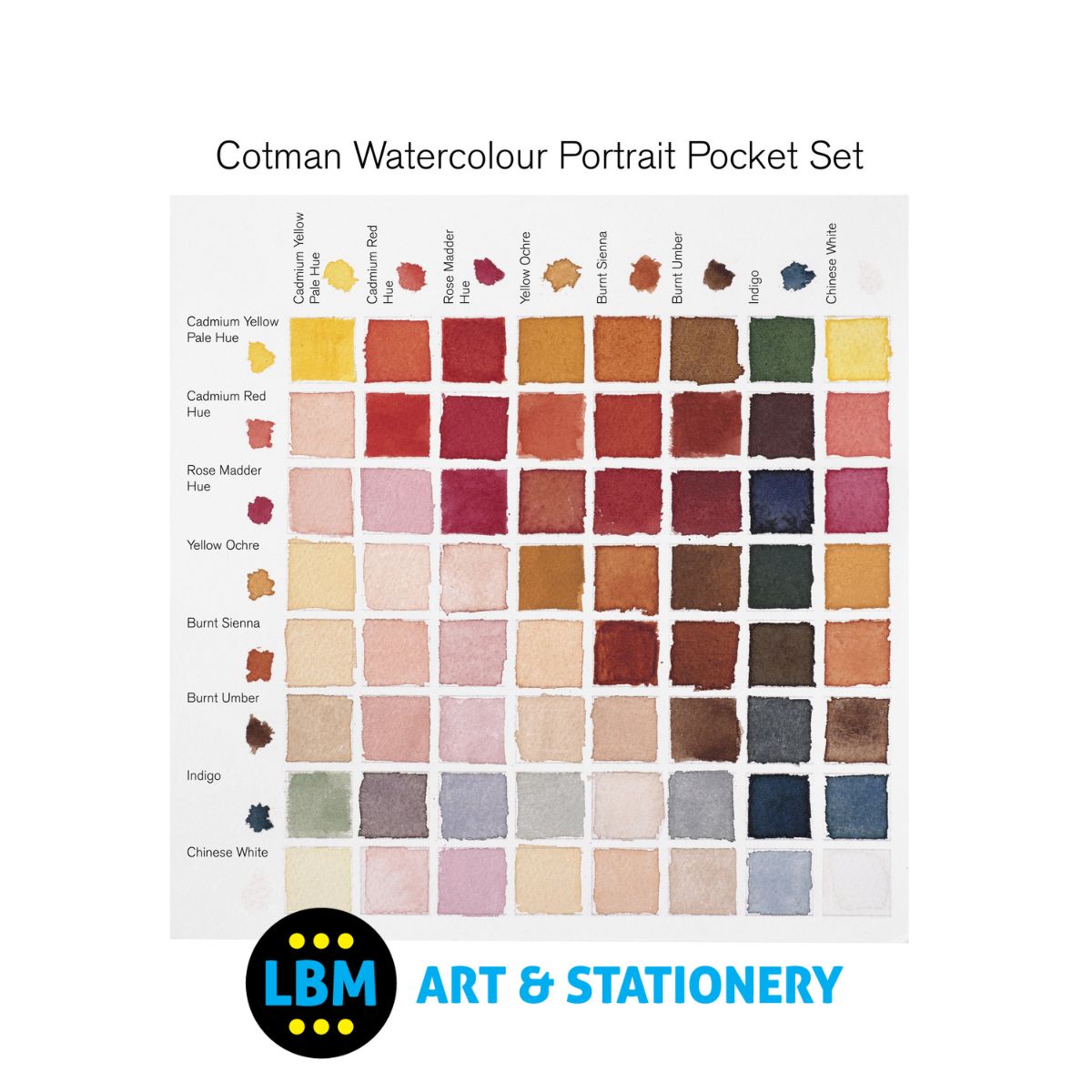 Cotman Watercolour 8 Half-Pan Portrait Pocket Set