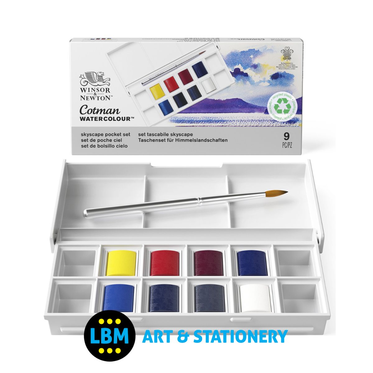 Cotman Watercolour 8 Half-Pan Skyscape Pocket Set