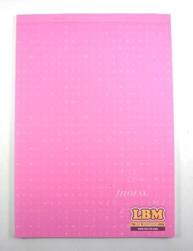 Filofax - A5 size White Ruled Notepad Non-Punched Micro Perforated Refill 342007 - LBM Art & Stationery Store