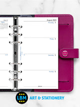 2023-2024 Personal size Mid Year Diary Refill Week On Two Pages 24-68452