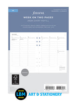 2024 A5 Diary Refill Week On Two Pages Appointments 24-68593