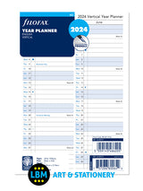2024 A5 size Year Planner Vertical Layout Diary Refill 24-68501