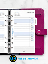 2024 Personal Diary Refill Month On Two Pages with Month Tabs 24-68425