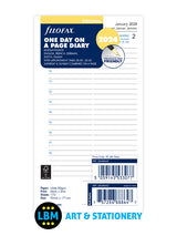 2024 Personal Diary Refill One Day On A Page Multi Language 24-68442