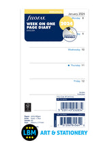 2024 Personal Diary Refill Week On One Page Organiser Insert 24-68426