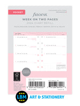 2024 Pocket Diary Refill Week On Two Pages Confetti Design 24-68291