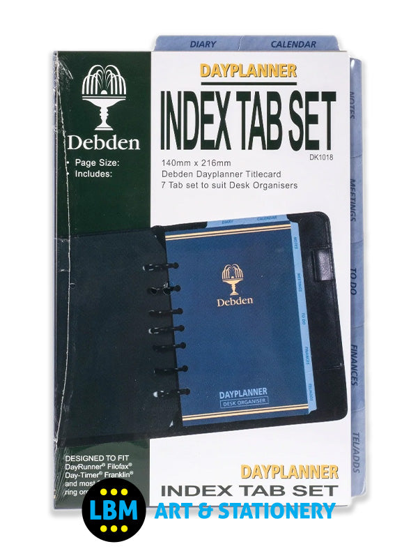 Desk size Index 7-Tab Set Index Divider Insert Refill DK1018 - LBM Art & Stationery Store