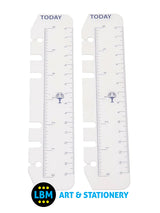 Personal size Clear Ruler Today Page Marker Organiser Refill PR2008