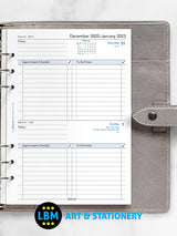 2023 A5 Diary Refill One Day On A Page Business Format 23-68519
