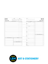 2023 Professional A5 Diary Refill Week On Two Pages Dated Pack 23-TM7051