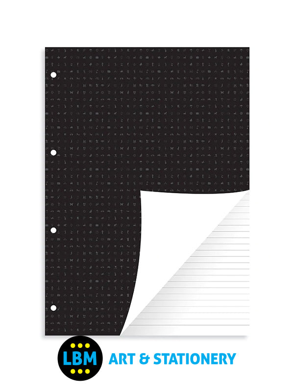 A4 size White Ruled Lined Notepad Notepaper Organiser Refill 292213 - LBM Art & Stationery Store