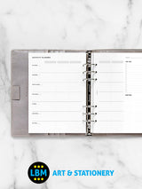 A5 size Activity Planner Organiser Minimal Design Refill 132848