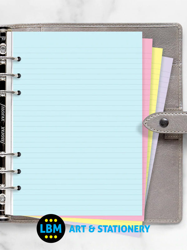 A5 size Classic Coloured Ruled Notepaper Assorted Refill 340508 - LBM Art & Stationery Store