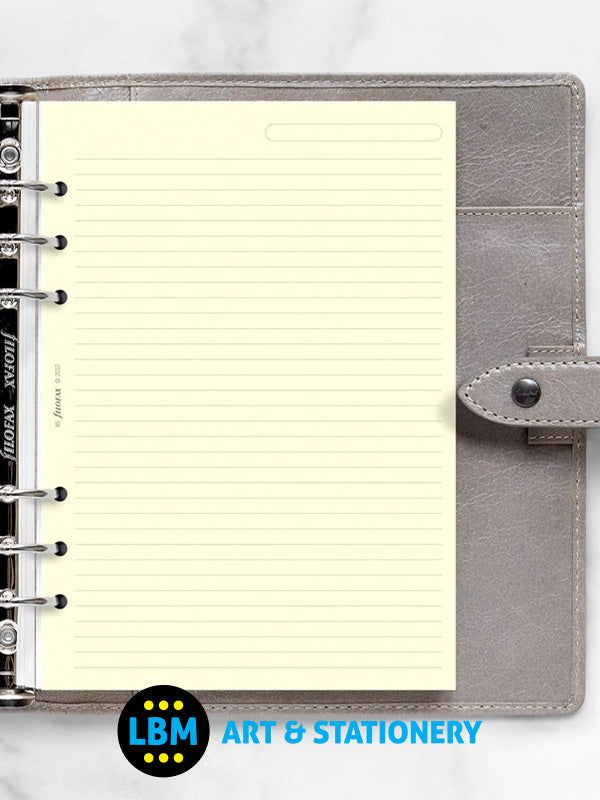 A5 size Cream Ruled Lined Notepaper Organiser Refill 343032 - LBM Art & Stationery Store