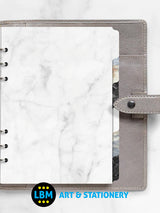 A5 size Marble Coloured Index 6-Part Blank Tab Divider Refill 132616 - LBM Art & Stationery Store