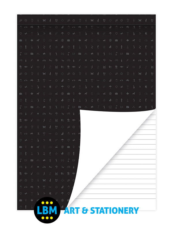 A5 size Micro Perforated White Ruled Non-punched Notepad Refill 342213 - LBM Art & Stationery Store