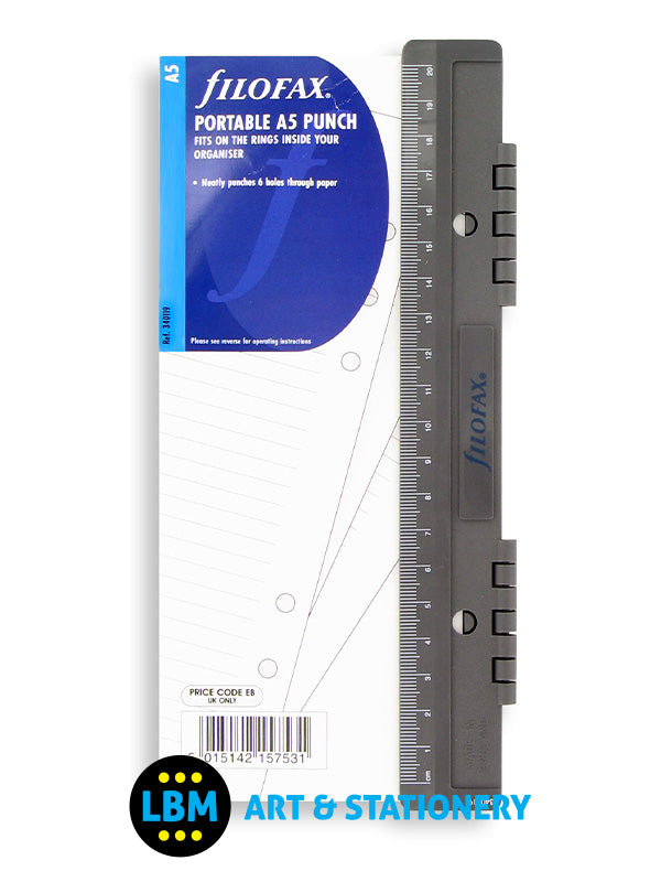 A5 size Organiser Portable 6 (Six) Hole Punch Insert Refill 340119 - LBM Art & Stationery Store