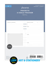 A5 size Projects & Goals Tracker Notepaper Organiser Refill 132685