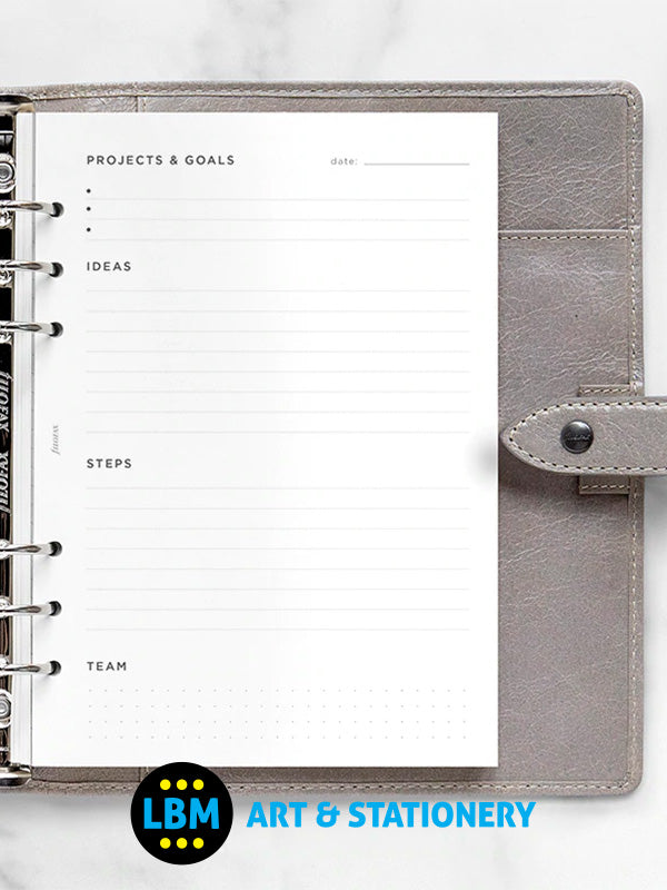 A5 size Projects & Goals Tracker Notepaper Organiser Refill 132685