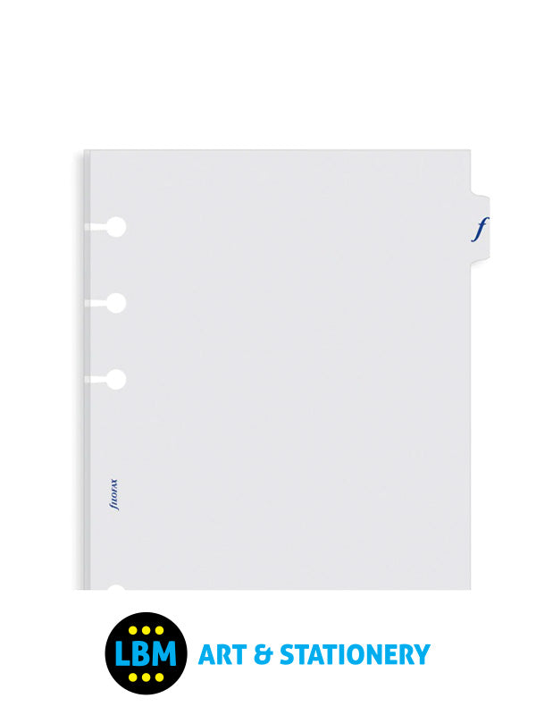 A5 size Transparent Flyleaf with Tab Insert Refill Pack of 2 343613 - LBM Art & Stationery Store