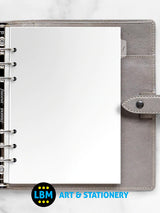 A5 size Transparent Flyleaf with Tab Insert Refill Pack of 2 343613