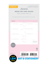 Confetti 2022 Personal size Diary Week On Two Pages Refill 22-68491
