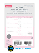 Confetti 2022 Pocket size Diary Week On Two Pages Refill 22-68291
