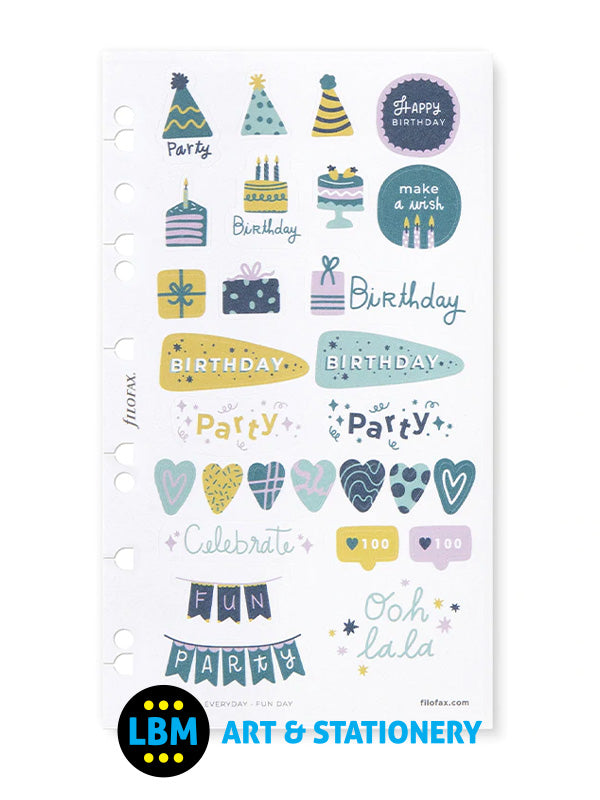 Everyday Fun Days Assorted Stickers Personal A5 Multifit Refill 132835