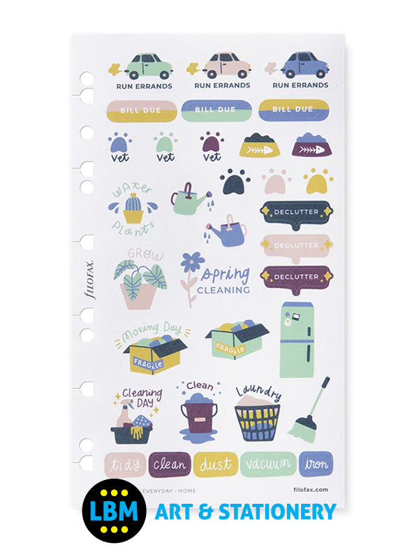 Everyday Home Assorted Stickers Personal A5 Multifit  Refill 132837