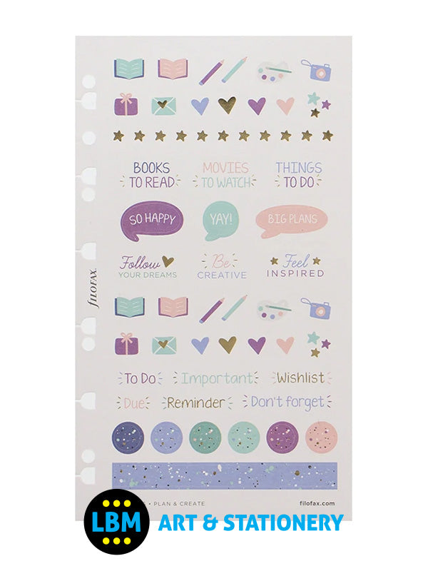 Expressions Assorted Stickers Personal A5 Multifit Refill 132721 - LBM Art & Stationery Store
