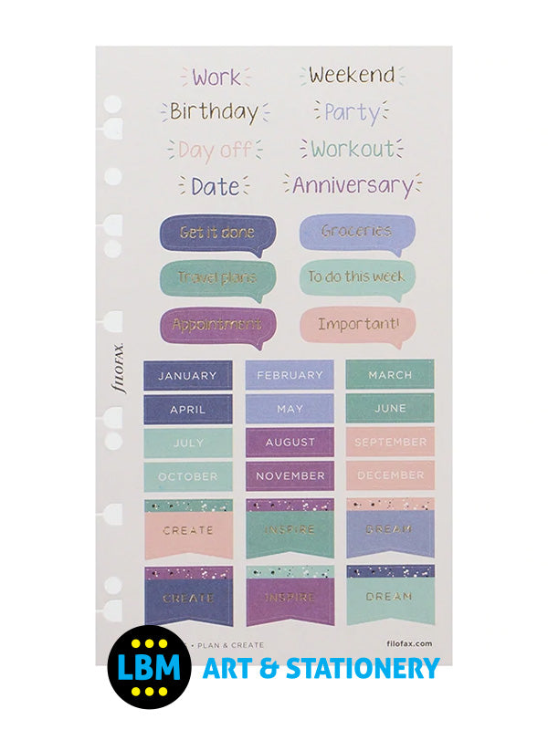 Expressions Assorted Stickers Personal A5 Multifit Refill 132721