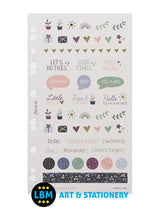 Garden Assorted Stickers Personal A5 Multifit Refill 132741