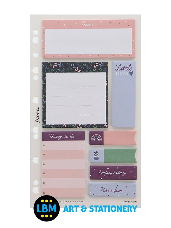 Garden Assorted Sticky Note Set Personal A5 Multifit Refill 132742
