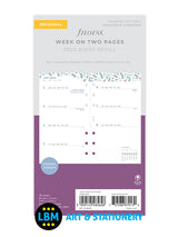 2023 Personal Diary Refill Week On Two Pages Garden Design 23-68492