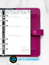 2023 Personal Diary Refill Week On Two Pages Garden Design 23-68492
