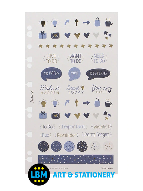 Indigo Assorted Stickers Personal A5 Multifit Refill 132761