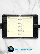 Mini size Cotton Cream Addresses Notepaper Organiser Refill 510253
