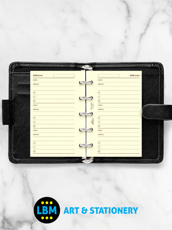 Mini size Cotton Cream Addresses Notepaper Organiser Refill 510253