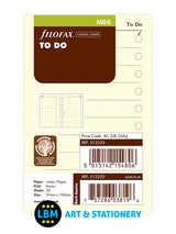 Filofax Mini size Cotton Cream To Do Notepaper Organiser Refill 512253 - LBM Art & Stationery Store