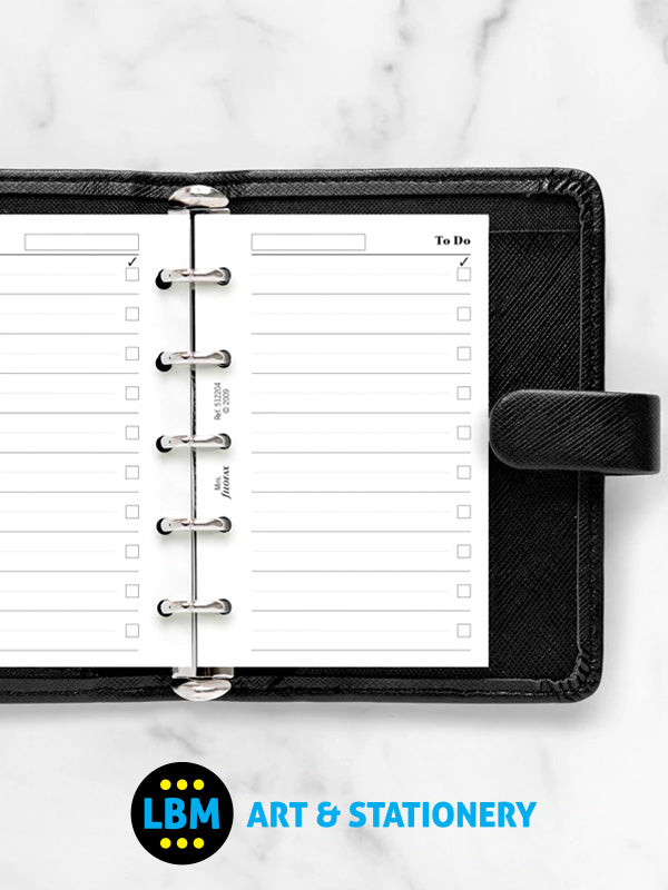 Filofax Mini size To Do Don't Forget Notepaper Organiser Refill 512204 - LBM Art & Stationery Store