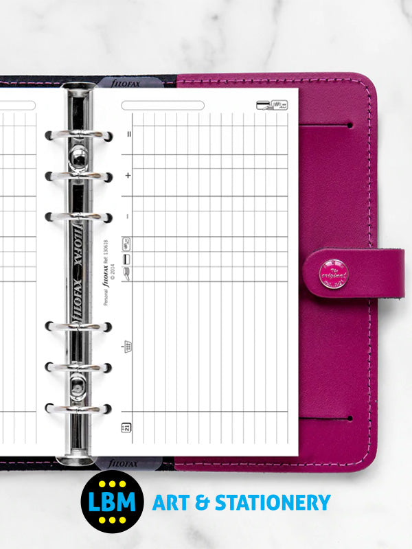 Filofax - Personal size Finances Notepaper Organiser Refill 130618 - LBM Art & Stationery Store