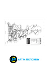 Personal size London Underground Tube Train Map Organiser Refill 131903