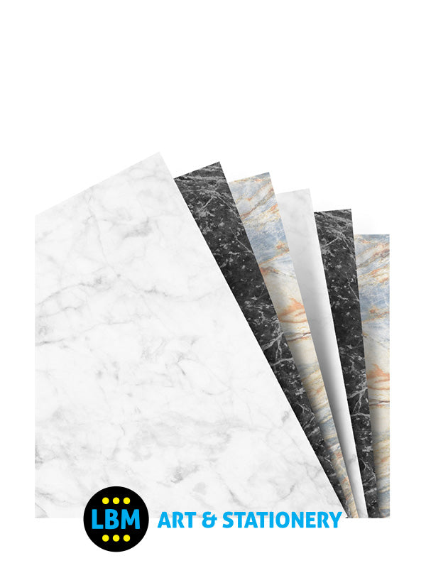 Personal size Marble Plain Paper Assorted Colours Insert Refill 132675