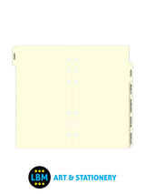 Filofax Personal size Subject 6-Part Index Cream Divider Organiser Refill 131678 - LBM Art & Stationery Store